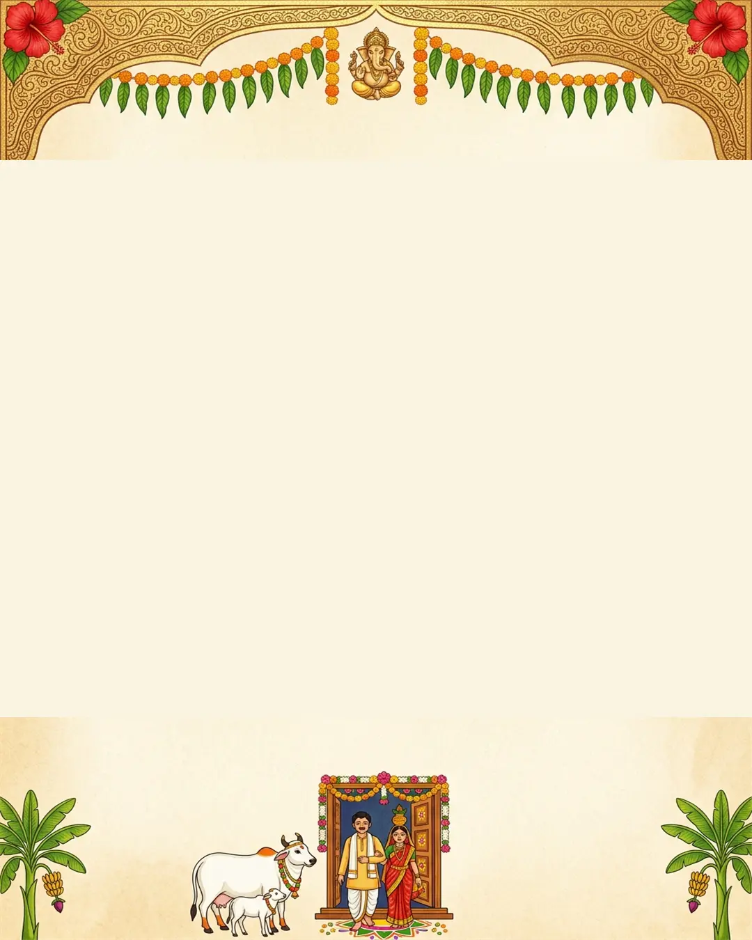 Traditional Griha Pravesh Background